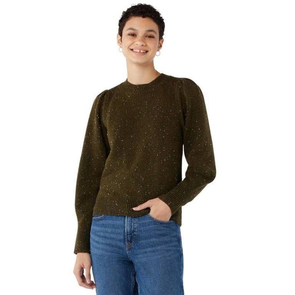 Free assembly puff Sleeve sweater
